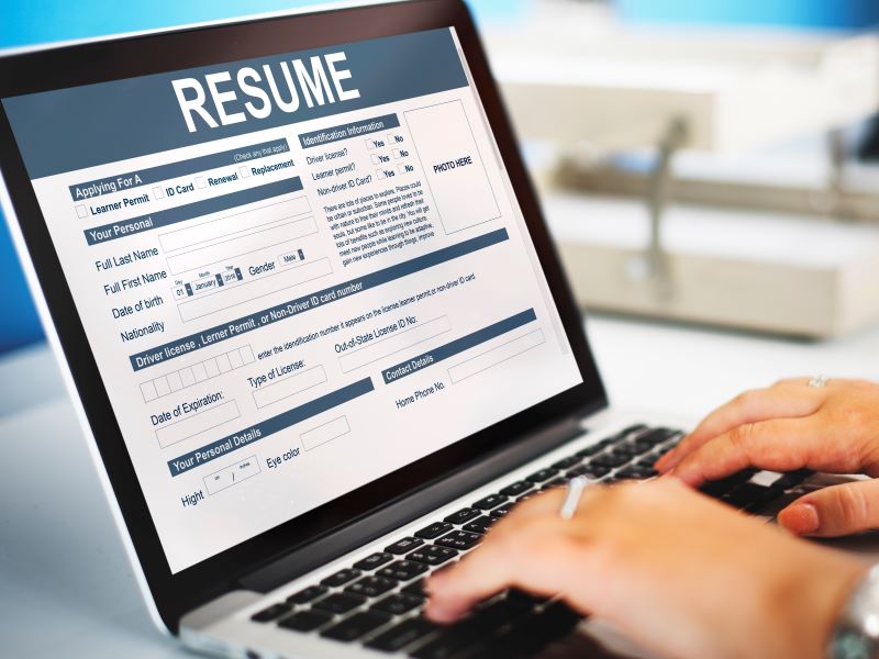resume application employment form concept 1